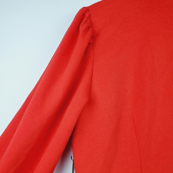 New York & Co Red Retro Shift Dress Size Lg NWT - Picture 5 of 9